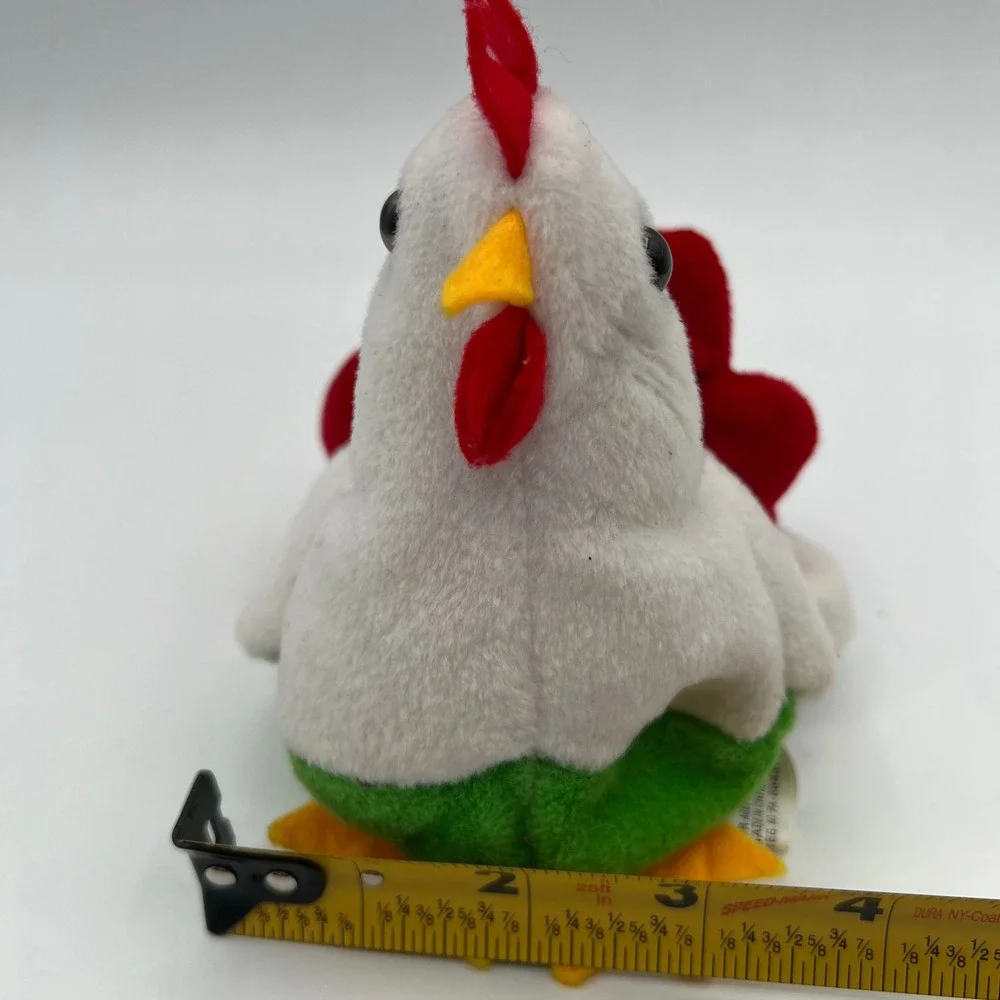 Imperial Toy 1996 Friendly Pebble Pets Rooster Bean Bag Plush
